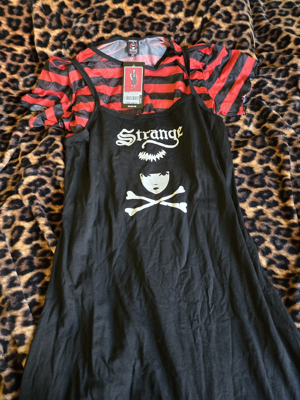 Dolls Kill X Emily The Strange Plus The 13th Hour Midi Dress Set